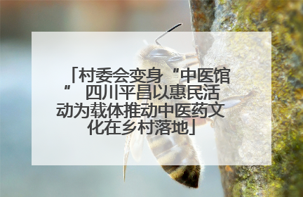 村委会变身“中医馆” 四川平昌以惠民活动为载体推动中医药文化在乡村落地