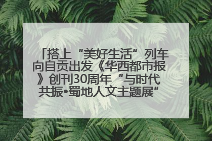搭上“美好生活”列车向自贡出发《华西都市报》创刊30周年“与时代共振•蜀地人文主题展”5月30日开展丨美好生活有“盐”味
