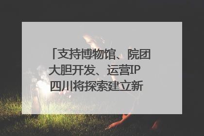 支持博物馆、院团大胆开发、运营IP 四川将探索建立新的收入分配激励机制｜新闻发布最前线