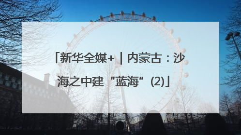 新华全媒+｜内蒙古：沙海之中建“蓝海”(2)