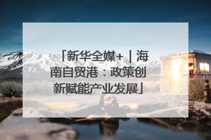 新华全媒+｜海南自贸港：政策创新赋能产业发展