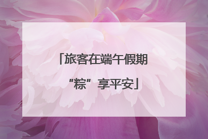 旅客在端午假期“粽”享平安