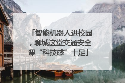 智能机器人进校园，聊城这堂交通安全课“科技感”十足