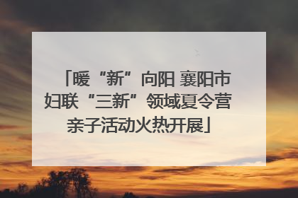 暖“新”向阳 襄阳市妇联“三新”领域夏令营亲子活动火热开展