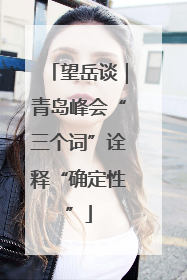 望岳谈｜青岛峰会“三个词”诠释“确定性”
