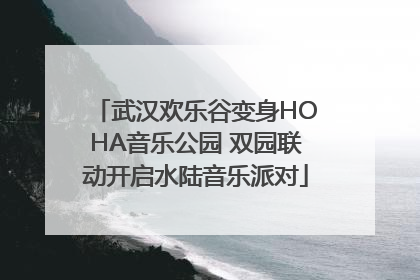 武汉欢乐谷变身HOHA音乐公园 双园联动开启水陆音乐派对