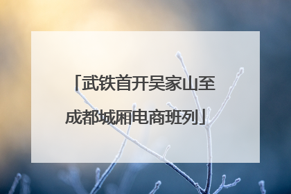 武铁首开吴家山至成都城厢电商班列