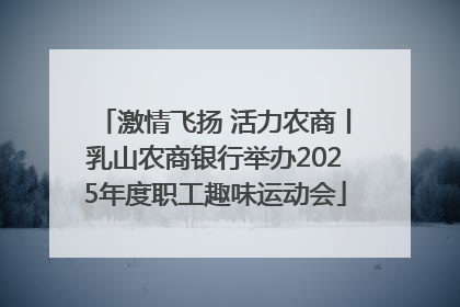 激情飞扬 活力农商丨乳山农商银行举办2025年度职工趣味运动会