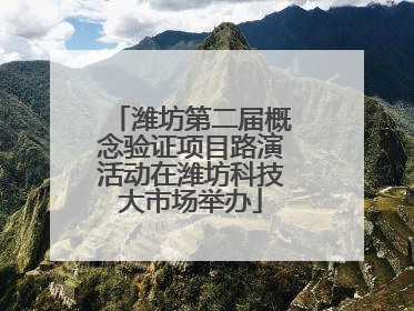 潍坊第二届概念验证项目路演活动在潍坊科技大市场举办