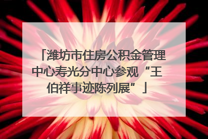 潍坊市住房公积金管理中心寿光分中心参观“王伯祥事迹陈列展”