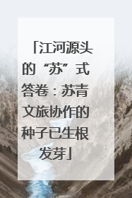 江河源头的“苏”式答卷：苏青文旅协作的种子已生根发芽