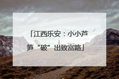 江西乐安：小小芦笋“破”出致富路