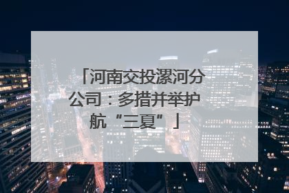 河南交投漯河分公司：多措并举护航“三夏”