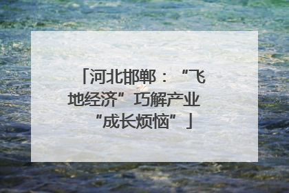 河北邯郸：“飞地经济”巧解产业“成长烦恼”