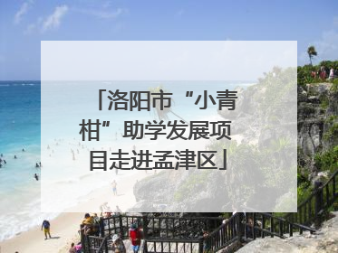 洛阳市“小青柑”助学发展项目走进孟津区