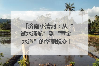 济南小清河：从“试水通航”到“黄金水道”的华丽蜕变