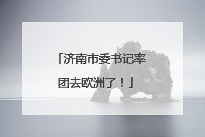 济南市委书记率团去欧洲了！