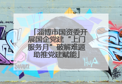 淄博市国资委开展国企党建“上门服务月”破解难题助推党建赋能