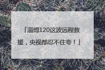 淄博120这波远程救援，央视都忍不住夸！
