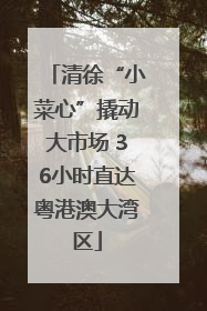 清徐“小菜心”撬动大市场 36小时直达粤港澳大湾区