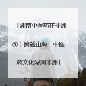湖南中医药在非洲③｜跨越山海，中医药文化浸润非洲