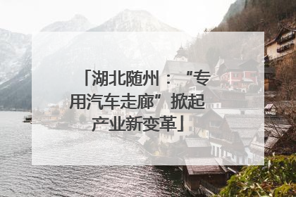 湖北随州：“专用汽车走廊”掀起产业新变革