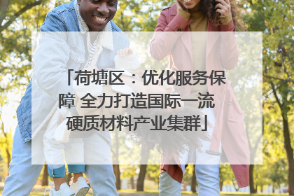 荷塘区：优化服务保障 全力打造国际一流硬质材料产业集群