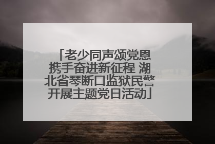 老少同声颂党恩 携手奋进新征程 湖北省琴断口监狱民警开展主题党日活动