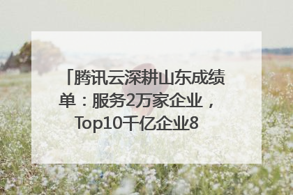 腾讯云深耕山东成绩单：服务2万家企业，Top10千亿企业8家选择腾讯云
