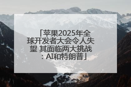 苹果2025年全球开发者大会令人失望 其面临两大挑战：AI和特朗普