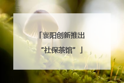 襄阳创新推出“社保茶馆”