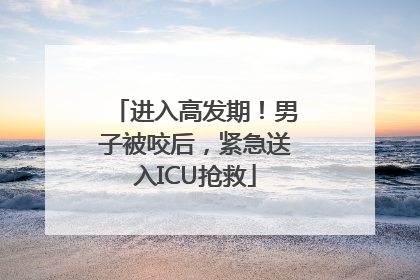 进入高发期！男子被咬后，紧急送入ICU抢救