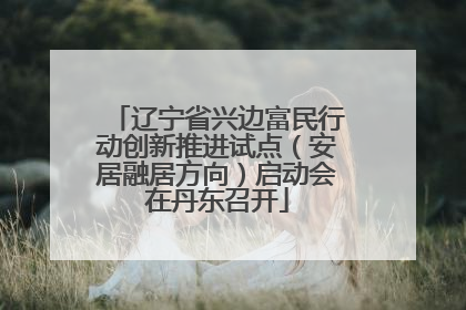辽宁省兴边富民行动创新推进试点（安居融居方向）启动会在丹东召开