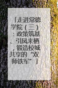 走进常德学院（三）：政策筑基、引凤来栖，锻造校城共享的“双师铁军”