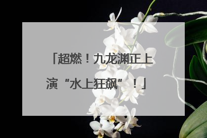 超燃！九龙渊正上演“水上狂飙”！