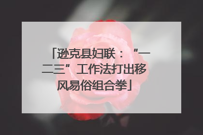 逊克县妇联：“一二三”工作法打出移风易俗组合拳