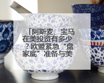 阿斯麦、宝马在美投资有多少？欧盟紧急“盘家底”准备与美谈判