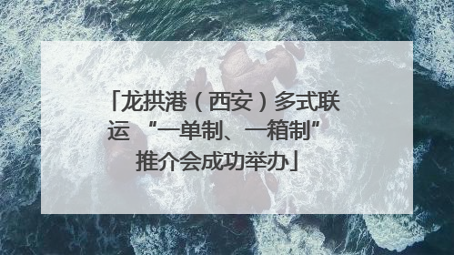 龙拱港（西安）多式联运 “一单制、一箱制” 推介会成功举办