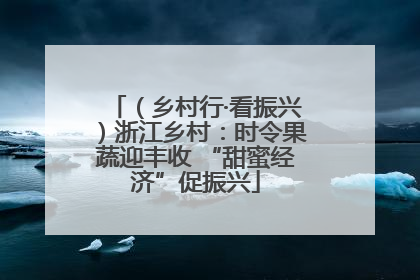 （乡村行·看振兴）浙江乡村：时令果蔬迎丰收 “甜蜜经济”促振兴