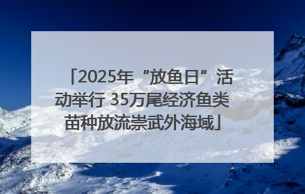 2025年“放鱼日”活动举行 35万尾经济鱼类苗种放流崇武外海域