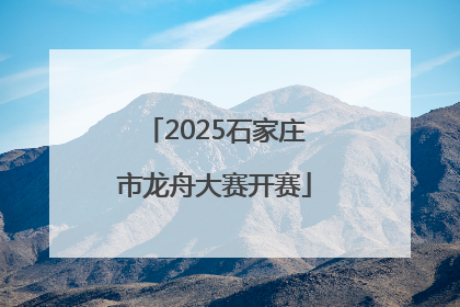 2025石家庄市龙舟大赛开赛