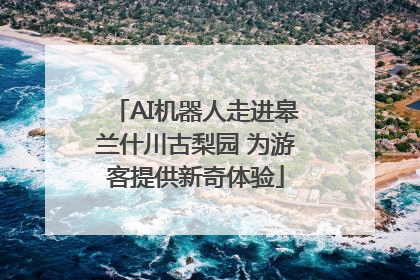 AI机器人走进皋兰什川古梨园 为游客提供新奇体验