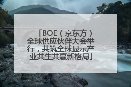 BOE（京东方）全球供应伙伴大会举行，共筑全球显示产业共生共赢新格局