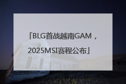 BLG首战越南GAM，2025MSI赛程公布